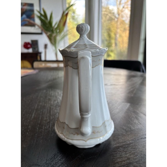 vintage mitterteich bavaria germany Coffee or tea pot like new gold trim floral - Picture 6 of 9